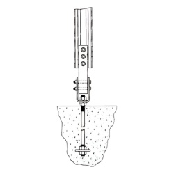 Syscom HB36 Sistema de Anclaje Tipo Perno para Torres TBX24 TBX32 TBX40 TBX48 GTBX32 GTBX40 y GTBX48.