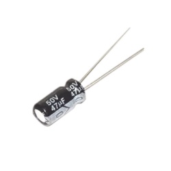 SYSCOM PARTS 0047M0050V Capacitor Electrolitico de Aluminio Radial de 47 ÂµFd 50 Vcc 105 Â°C 6.3 x 11 mm.