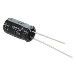 SYSCOM PARTS 1000M0010V Capacitor Electrolitico de Aluminio Radial de 1000 ÂµFd 10 V