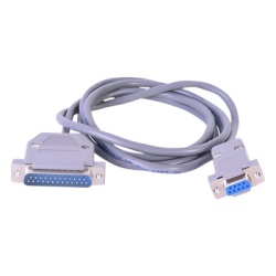 Syscom S3080369B71 Cable Interfaz Remoto RS232 para R2600 DB25M a DB9H.