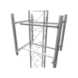 SYSCOM TOWERS S-BLU-4SECG Brazo lateral de 4 sectores recomendado para antenas sectoriales con angulo de apertura de 90Â° (o similar).