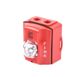 SYSTEM SENSOR P2R-K Sirena con lampara estroboscopica bifilar para exterior montaje en pared serie SpectrAlert Advance