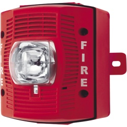 SYSTEM SENSOR SP-SRK Bocina con lampara estroboscopica para exterior candela seleccionable montaje en pared color rojo - Img 2