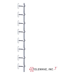TELEWAVE INC ANT-450D7-12 Antena Base UHF de 8 Dipolos Rango de Frecuencia 406 - 512 MHz.