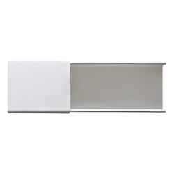 THORSMAN PT-48-SD Canaleta blanca sin division de PVC auto extinguible 48 x 16 x tramo 2.5m (6101-01260