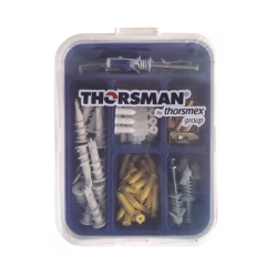 THORSMAN TH-KIT-FY Kit para Sistemas de Fijacion en Yeso Muros Falsos Tabique hueco Uso en interiores (91 piezas)