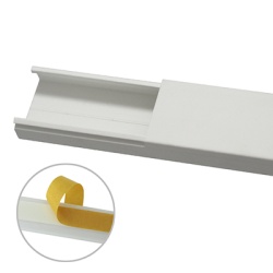 THORSMAN TMK-1735-SD-CC Canaleta en color blanco sin division 35 x 17 mm tramo 6 pies con cinta adhesiva (5301-21262)