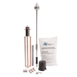 TOTAL GROUND KIT-MASTER-PE15-ALU Kit Pararrayo con Punta de Aluminio con Avance de Cebado de 60 m. y Accesorios de Instalacion en Torre.