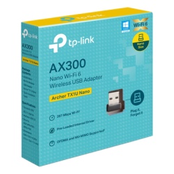 TP-LINK ARCHER-TX1U-NANO Adaptador USB Inalambrico AX300 / Wi-Fi 6 2.4 GHz / 287 Mbps / Nano Size / OFDMA y MU-MIMO / Driver Pre-cargado / WPA2-PSK - Img 3
