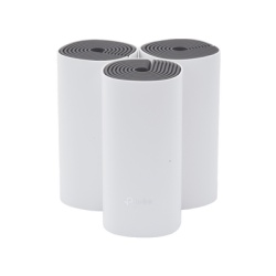 TP-LINK DECOE4-3PACK Kit de Router inalambrico mesh Deco E4 para Hogar / Doble banda AC 1200 / 2 puertos 10/100 Mbps / Compatible con amazon alexa.