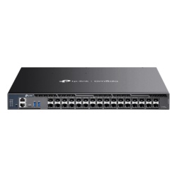 TP-LINK SX6632YF Switch Gestionado L3+ / 26 Puertos 10G SFP+ + 6 Puertos 10G/5G SFP28 / 820 Gbps Capacidad Conmutacion / 410 Gbps Ancho Banda / Apilamiento 4 Unidades / Redundancia PSU / Montaje Rack