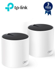 TP-LINK TPL3660043 TP-LINK - DECO X55(2-pack) / Sistema Wi-Fi 6 Mesh AI Doble Banda AX3000 / Paquete con 2 piezas
