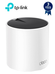 TP-LINK TPL4220017 TP-LINK DECO X55(1-pack) - Router MESH para hogar de doble banda Wi-Fi 6 AX3000 Mbps con 3 puertos Gigabit WAN/LAN 2 antenas internas administracion en la app Deco (iOS Android)