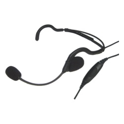 TX-760-K02 Diadema de Comunicación / Boom Flexible / Cable PU Reforzado con Kevlar / PTT en Línea / Compatible Kenwood Serie 80/90/140/180/NX