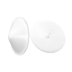 TX PRO KIT-TXP-28SMA-RD2 Kit de Antena y radomo ganancia de 28 dBi rango de frecuencia extendida (4.9 a 6.5 GHz) conectores SMA-macho inverso incluye jumper distancia de hasta 15 km