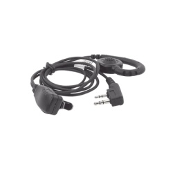 TX PRO TX-300M-K01 Microfono de solapa con audifono ajustable al oido para KENWOOD TK3230/3000/3402/3312/3360/3170 NX240/340/220/320/420 TKD240/340