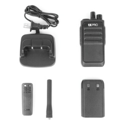 TX PRO TX-320DUO Radio Portátil Analógico UHF / 2W / 16 Canales / 400-470 MHz / VOX Manos Libres / Batería 6-8 hrs / Uso Inmediato - Img 2