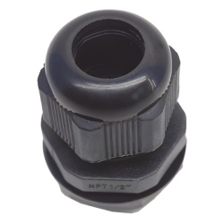 TX PRO TXG-PG-12NBK Glándula de Plástico / Rosca NPT 1/2" / Rango de Cable 6-11 mm / Color Negro / Diseño Compacto - Img 2