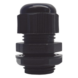 TX PRO TXG-PG-12NBK Glándula de Plástico / Rosca NPT 1/2" / Rango de Cable 6-11 mm / Color Negro / Diseño Compacto
