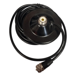 TXSD90 Montaje Magnético para Antena / Diámetro 90 mm (3.5 in) / Conector SO239 / Cable RG58 4.5 m (14.8 ft) / Uso Vehicular