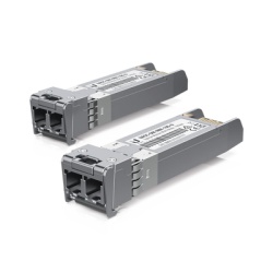UBIQUITI UACC-OM-MM-10G-D-2 UFiber Modulo SFP+ 10G transceptor MiniGibic MultiModo 10 Gbps distancia 300m conectores LC paquete de 2 piezas