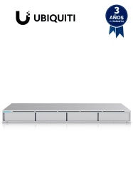UBIQUITI UBI0220001 Ubiquiti UNVR - NVR Empresarial UniFi Protect recomendado para 15 camaras 4K o 50 camaras Full HD con 4 bahias de disco duro puerto Gigabit RJ-45 y configuracion RAID 1 o RAID 5