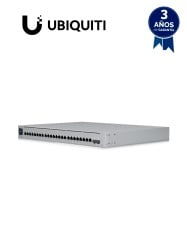 UBIQUITI UBI3720002 UBIQUITI USW-ENTERPRISE-24-POE - UniFi Switch Empresarial Capa 3 de 24 puertos PoE 802.3af/at (12 puertos 2.5G y 12 puertos 1G) 2 puertos 1/10G SFP 400W pantalla informativa.