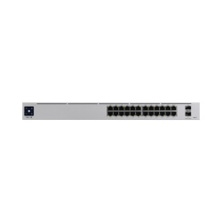 UBIQUITI USW-PRO-24-POE UniFi Switch USW-Pro-24-POE Gen2 con funciones capa 3 de 24 puertos PoE 802.3at/bt + 2 puertos 1/10G SFP+ 400W pantalla informativa