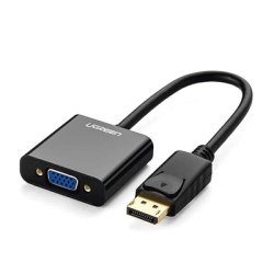 UGREEN 20415 Convertidor DP Macho a VGA Hembra (Negro).