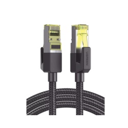 UGREEN 80425 Cable Ethernet Cat7 CLASS F/FTP Redondo con Malla de Nylon 5 Metros (16.40 Pies)