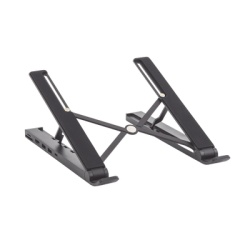 UGREEN 80551 HUB (Docking Station) 5 en 1 con Soporte para Laptop | 2 USB 3.0 a 5Gbps | HDMI 4K@30Hz | Memoria Micro SD (TF) + SD | Amplia Compatibilidad de 10-15" | Ajuste de Altura | Aluminio | PC+A