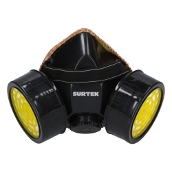 URREA SYS-RESM2 Respirador de Media Cara / Proteccion contra Contaminantes Aereos / Diseno de Media Cara / Doble Cartucho Intercambiable / Incluye 2 Cartuchos para Vapores Organicos / Variedad de Filt