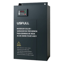 USFULL FU9000SI055G9 Inversor Solar - Variador de Frecuencia para Bombas de Agua AC de 55KW (70 HP) 440V: Potencia y Eficiencia para Aplicaciones Exigentes