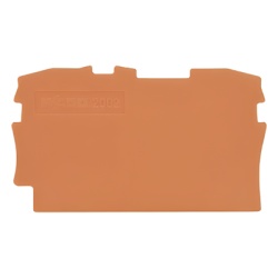 WAGO 2002-1292: placa final e intermedia de 0.8 mm, naranja