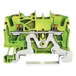 WAGO 2202-1207: borna de tierra de 2 conductores, 2.5 mm², con botón y Push-in CAGE CLAMP® - Img 2