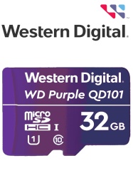 WESTERN DIGITAL WDC1510004 WESTERN WDD032G1P0C- Memoria de 32GB Micro SDHC/ Linea Purple/ Clase 10 U1/ Lectura 50MB/ Escritura 40MB/ Especializada para Videovigilancia