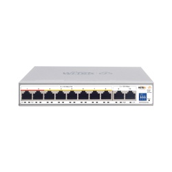 WI-TEK WI-PCES210G Switch PoE / Administracion en la nube / Con 8 puertos 10/100 Mbsp PoE af/at / 2 Puertos Uplink 10/100/1000 Mbps / Presupuesto 100 W / PoE hasta 250 metros / Soporta protocolo ONVIF - Img 2