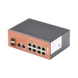 WI-TEK WI-PS310GF-I Switch Industrial PoE+ no administrable de 8 Puertos 10/100/1000Mbps + 2 SFP Combo 150 W