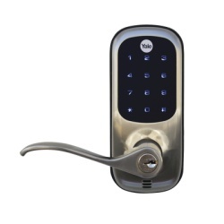 YALE-ASSA ABLOY 89066 Cerradura Autonoma YRL221 con Teclado Tactil y Manija