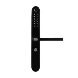 YALE-ASSA ABLOY MX83353 Cerradura Electrica Digital Yale YSD100 / Mecanismo 2885 Negro / HUB Yale Connect / 100 Codigos y Huellas / 3 Tarjetas Proximidad / Compatible Alexa y Google / Para Perfiles Al