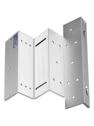 YLI 73039 YLI MBK350ZLW - Soporte de electroiman de 350 Kg para puerta con apertura interior / Tipo Z / Compatible con YM350WS clave 76006