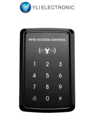 YLI ELECTRONIC YLE0750005 YLI YK968 Control de Acceso Touch Soporta 1000 Usuarios con Tarjetas ID 125 kHz o Password IP65 para Interior y Exterior Entrada Wiegand