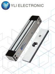 YLI ELECTRONIC YLE0850026 YLI YM280WLED - Cerradura Magnetica para exterior IP68 con LED / Fuerza de Sujecion 280Kg /600Lb / Voltaje Dual 12v/24 VDC