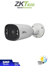 ZKTECO ZKT0030026 ZKTECO BL-855P48A-S8-S-HL Camara IP Bullet Hibrida Inteligente de 5 MP Serie BioSense Lente Motorizado 2.812 mm Video Analitico IVA Vision nocturna hibrida: IR 80 m / Luz blanca