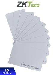 ZKTECO ZKT0760016 ZKTECO IDCARDN - Paquete con 10 Tarjetas ID con Frecuencia de 125 kHz 1 mm de Grosor con Folio Impreso