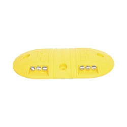 AccessPRO AC22-12BY Boya D / Plastico Duradero / Amarilla / 4 Orificios / LEDS REFLEJANTES / 20 Toneladas.
