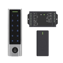 AccessPRO ACCESSK8 Mini Controlador de Acceso con Teclado Inalambrico / Cuenta con Boton de Salida Inalambrico / Soporta Tarjeta y Contrasena / Cuenta con Boton de Timbre