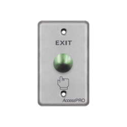 AccessPRO APBRVC Boton tipo Hongo Color Verde / Contacto NO / Estetico / Alta Durabilidad