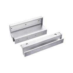 AccessPRO BU600NDLED Montajes en U para puertas de Solo Cristal ( puerta y marco) para uso con Chapa Magnetica MAG600NLED y MAG600NTLED