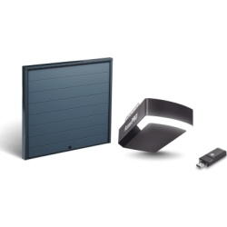 AccessPRO KIT-DOOR-87L KIT COMPLETO Incluye /Puerta D/ Garage / APDOORL 8x7 Pies / Lisa Linea Central / Insulada / Interfase ACCESSWIFI / Motor FS1000M / 1/2HP / Fuerte/Silencioso/Luz LED/Motor DC .
